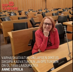 Varavaltuutettu Anne Liimolan puheenvuoro 23.10.2023 kaupunginvaltuustossa